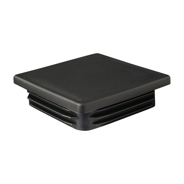 80 x 80mm Black Plastic Square End Cap