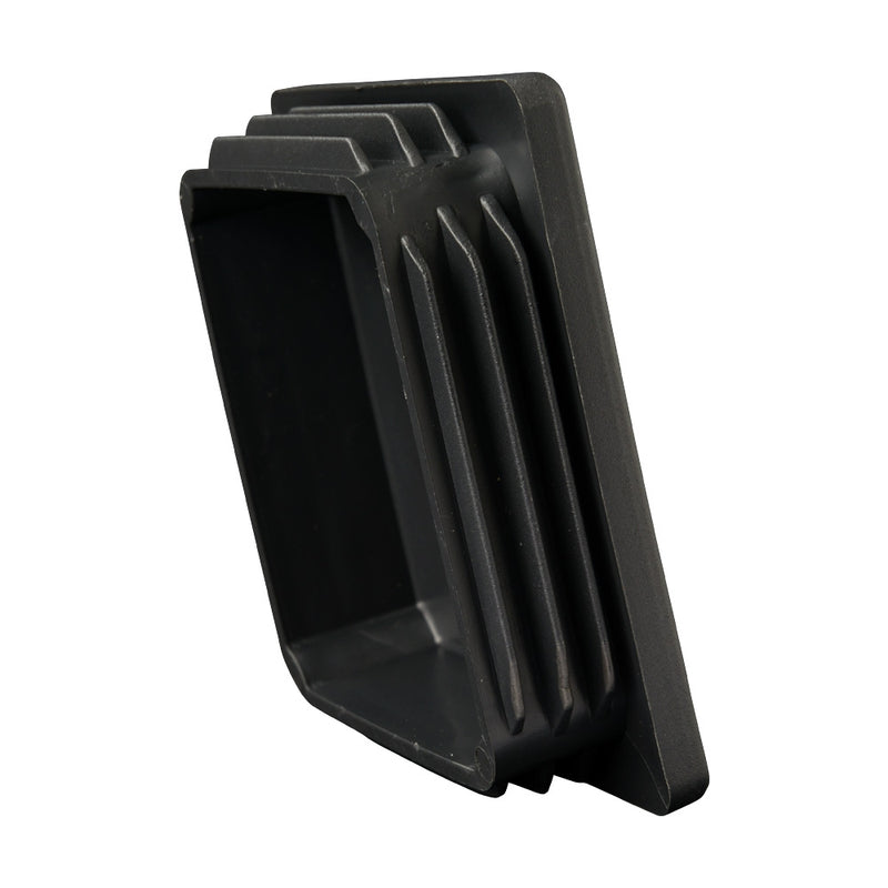 80 x 80mm Black Plastic Square End Cap