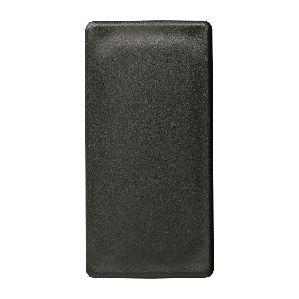 PC80X40 80 x 40mm Black Plastic Rectangular End Cap