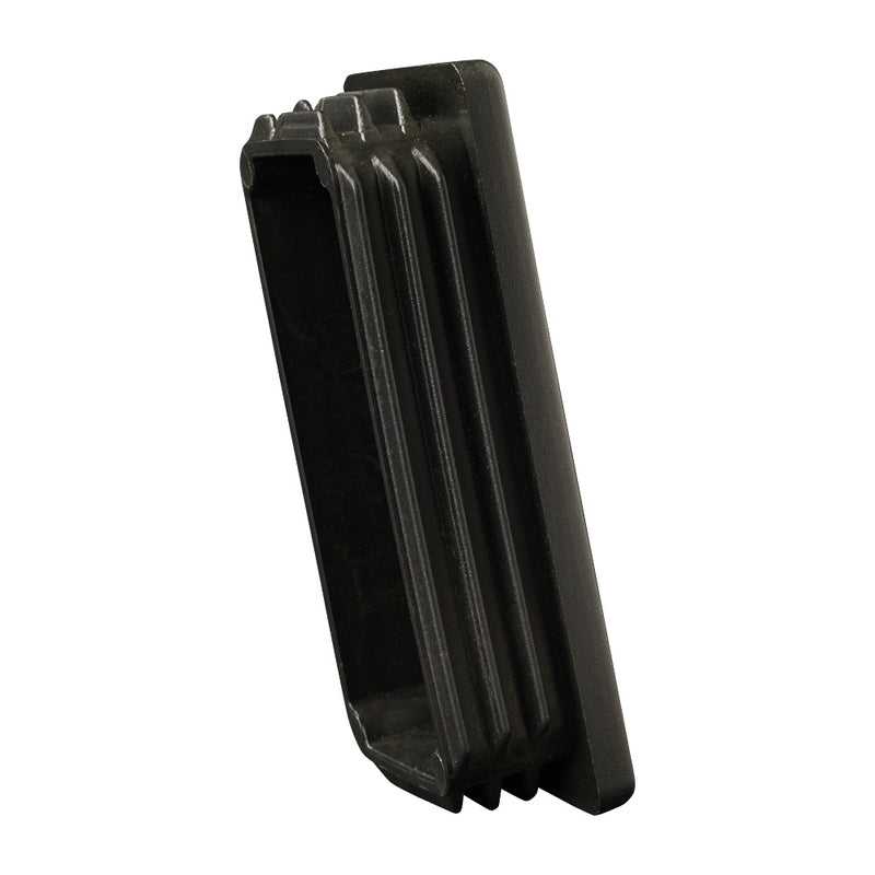 PC80X40 80 x 40mm Black Plastic Rectangular End Cap