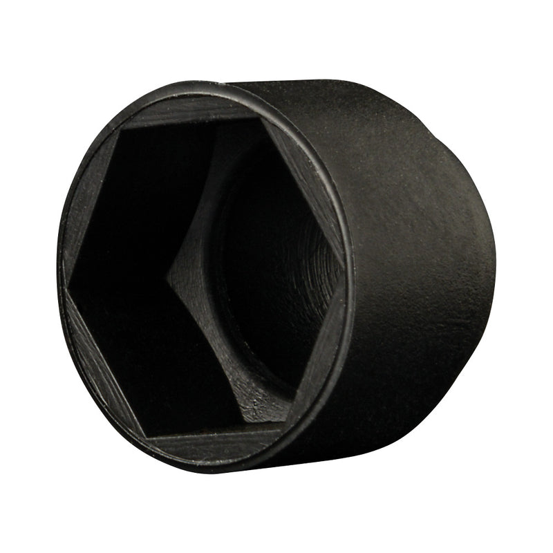 PCHEX10 Black Hexagon Nut Cap To Suit M10 Bolt