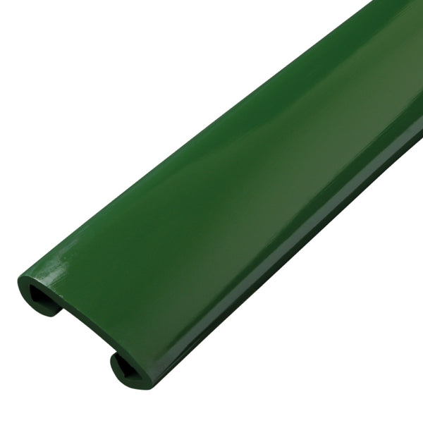 50mm x 8mm Plastic Handrail Capping Green 25m Coil