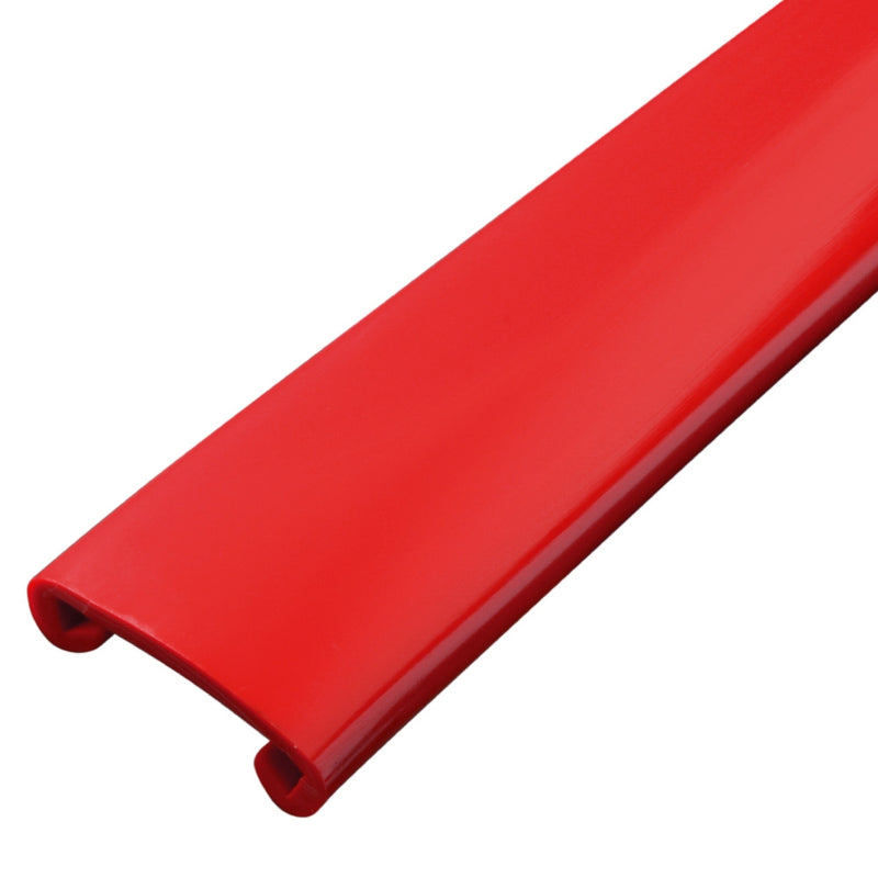 40mm x 8mm Plastic Handrail Capping Red 25m Coil