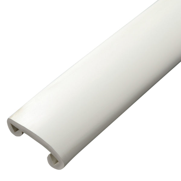 40mm x 8mm Plastic Handrail Capping White 25m Coil