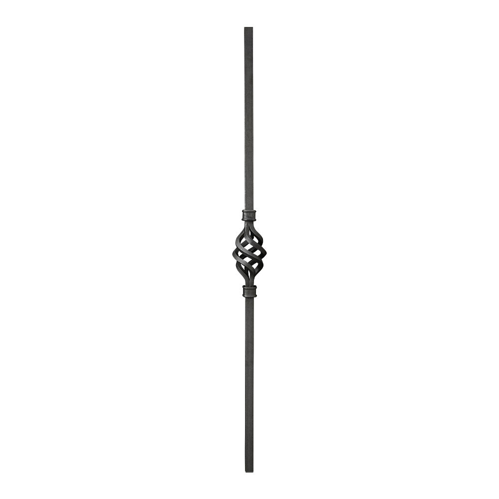 PK43 20mm Square Plain Bar Picket Single Basket 1000mm