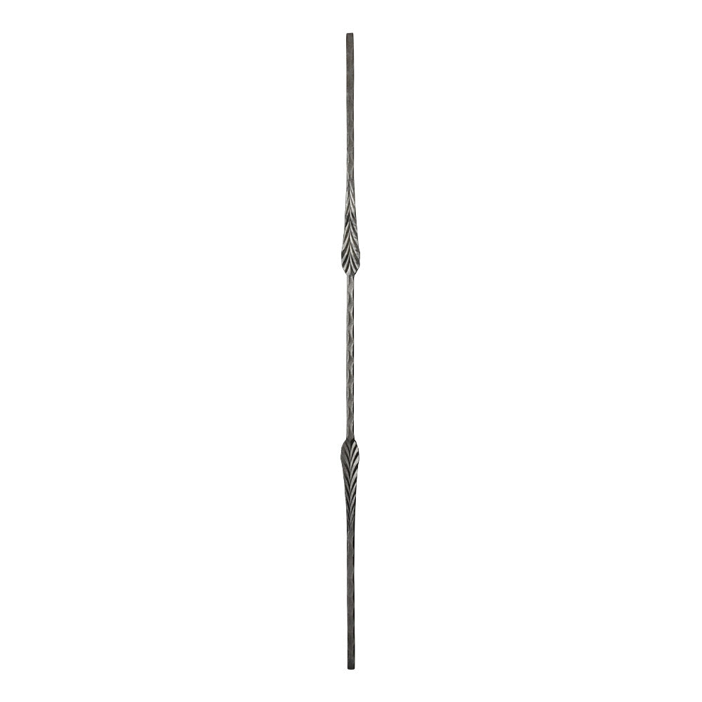 PK5 12mm Hammered Bar Double Fishtail Forged 1000mm