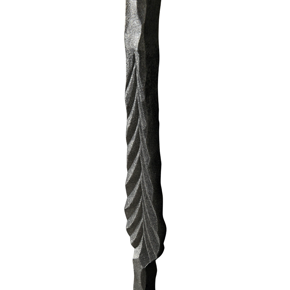 PK5 12mm Hammered Bar Double Fishtail Forged 1000mm