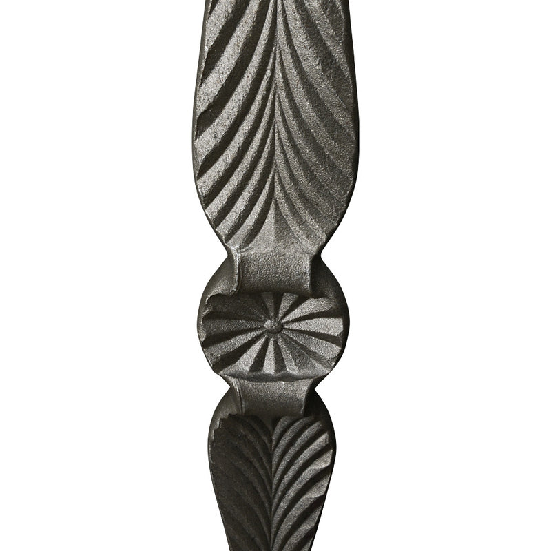 PK7 25mm Hammered Bar Fishtail Forged Newal Post 1200mm