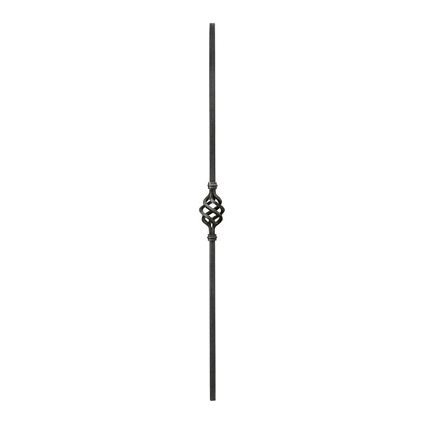 PK9 16mm Square Plain Bar Picket Single Basket 1000mm