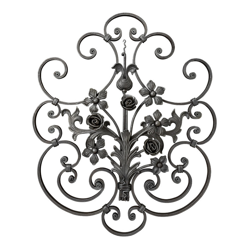 PRE015 Ornate Panel 730 x 610mm 16x8mm Grooved Flat Bar