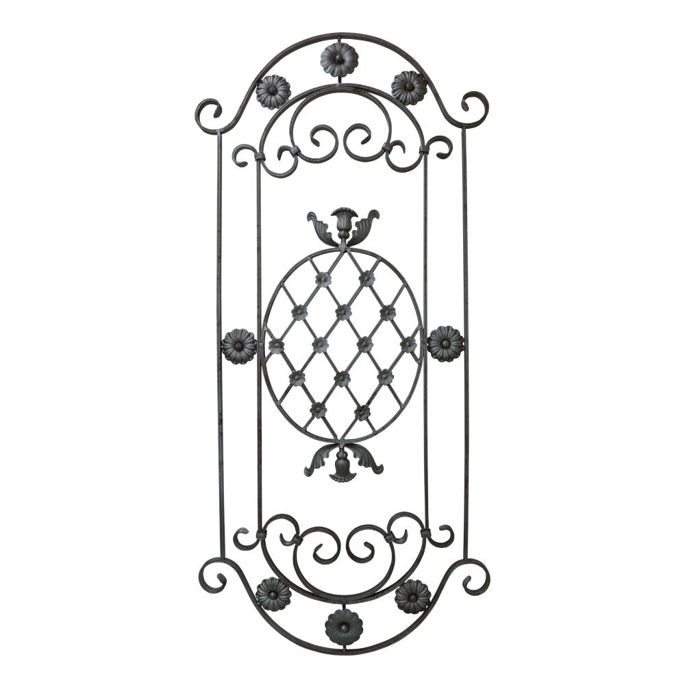 PRE042 Ornate Panel 1500 x 700mm 16x8mm Flat Bar