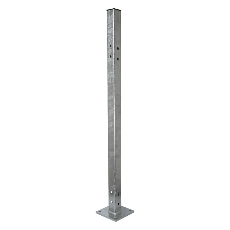 Universal Mild Steel Fence Post To Bolt Down 50x50mm