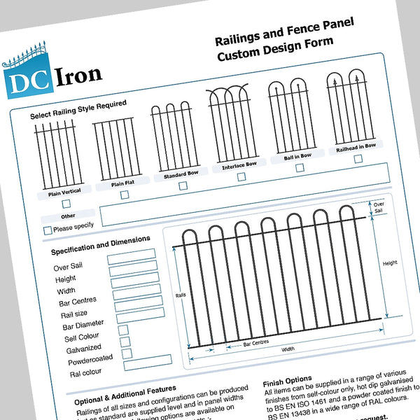 Hoop Top Railing / Bow Top Fencing - DC Iron