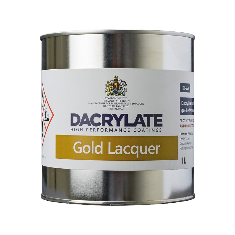 Dacrylate Gold Lacquer Paint 1L