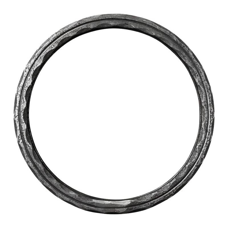 RN14 250mm Diameter Ring 16 x 16mm Hammered & Grooved