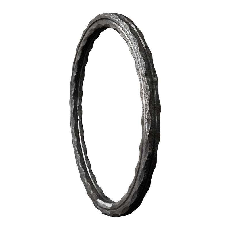 RN14 250mm Diameter Ring 16 x 16mm Hammered & Grooved