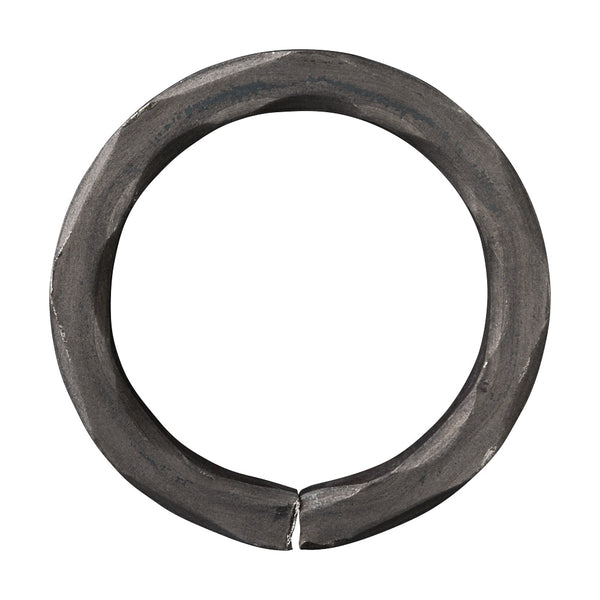 100mm Diameter Ring 12 x 12mm Hammered Bar