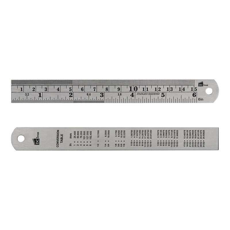 15cm Stainless Steel Ruler