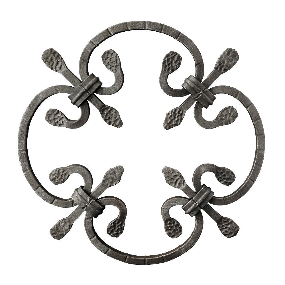RZ8 Rosette 250mm Diameter 8mm Square Bar