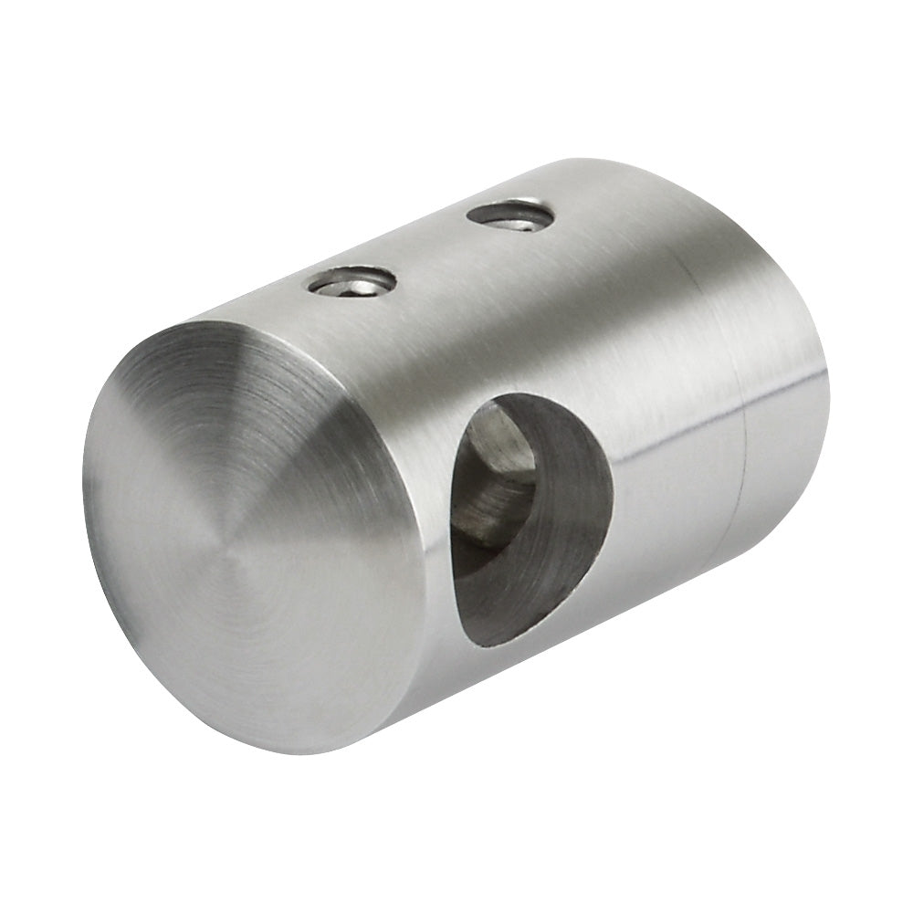 304 Stainless Steel Bar Holder 12mm Through Hole To Suit 42.4mm Tube