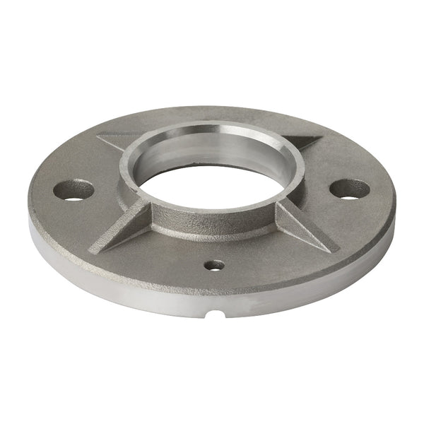 304 Post Base Plate 100mm Diameter To Suit 42.4mm Tube