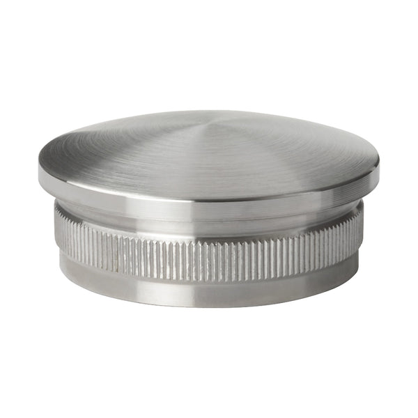 304 Stainless Steel Radiused End Cap To Suit 42.4mm x 2mm Tube