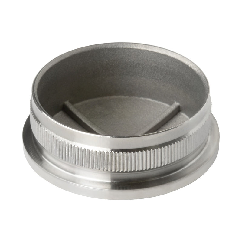 304 Stainless Steel Radiused End Cap To Suit 42.4mm x 2mm Tube