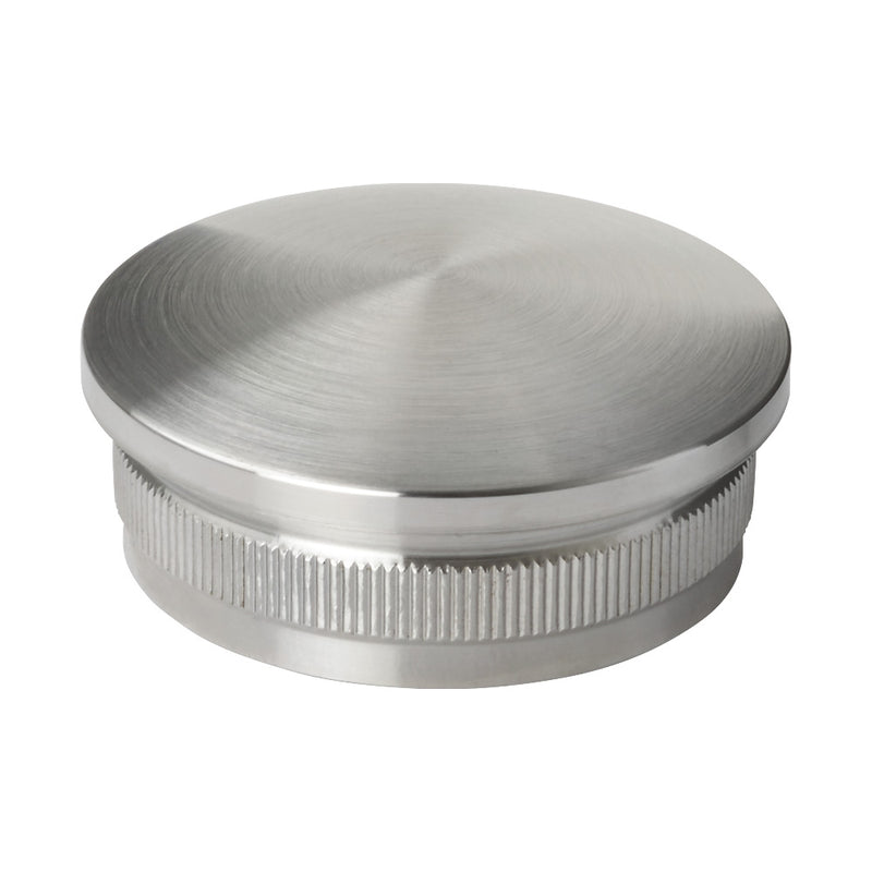 304 Stainless Steel Radiused End Cap To Suit 48.3mm x 2mm Tube