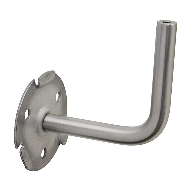 304 Stainless Steel Handrail Bracket 85mm Projection With Push Fit Cover Plate