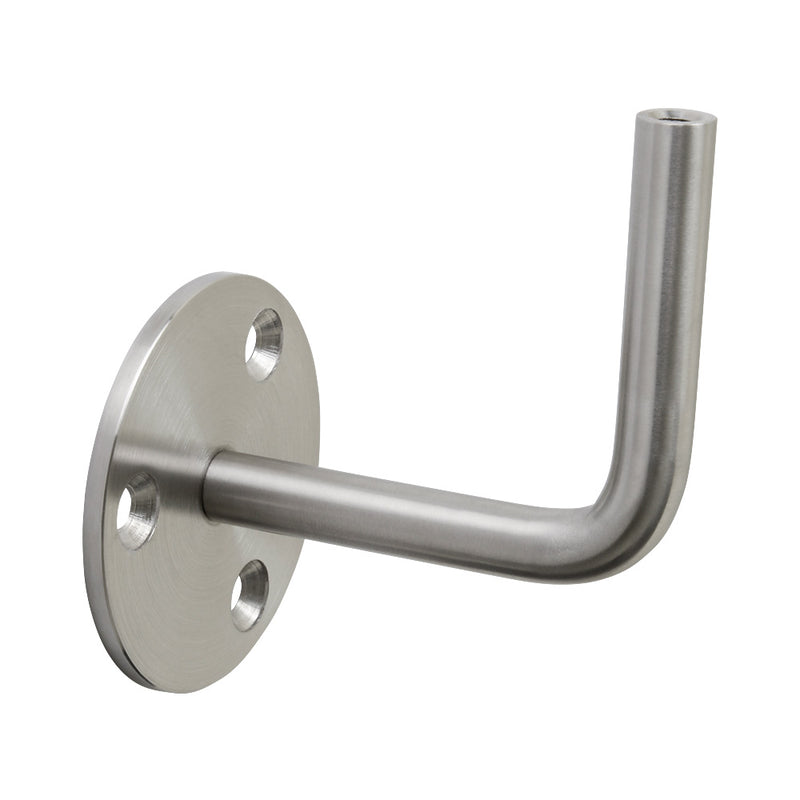 304 Stainless Steel Handrail Bracket 85mm Projection With M6 Thread & Cover Plate