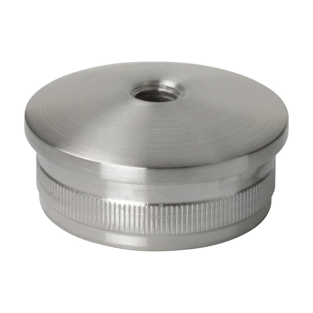 304 Radiused Curved Tube Base With M8 Threaded Hole To Suit 48.3mm X 2
