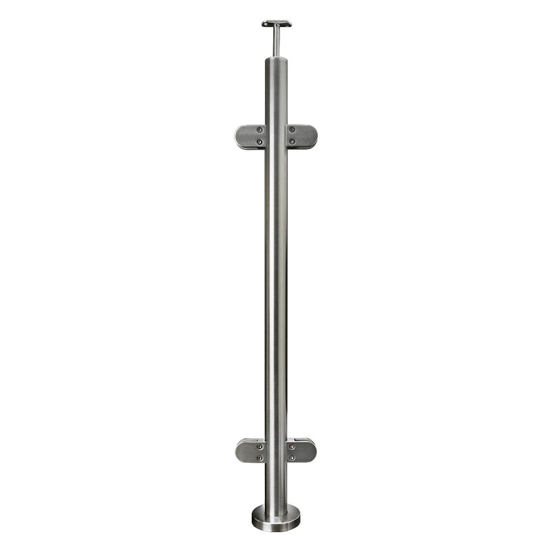 304 Stainless Steel Ready Made Glass Balustrade Kit Mid Post 42.4mm x 2.0mm