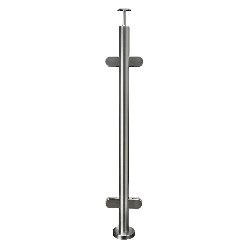 304 Stainless Steel Ready Made Glass Balustrade Kit Mid Post 42.4mm x 2.0mm