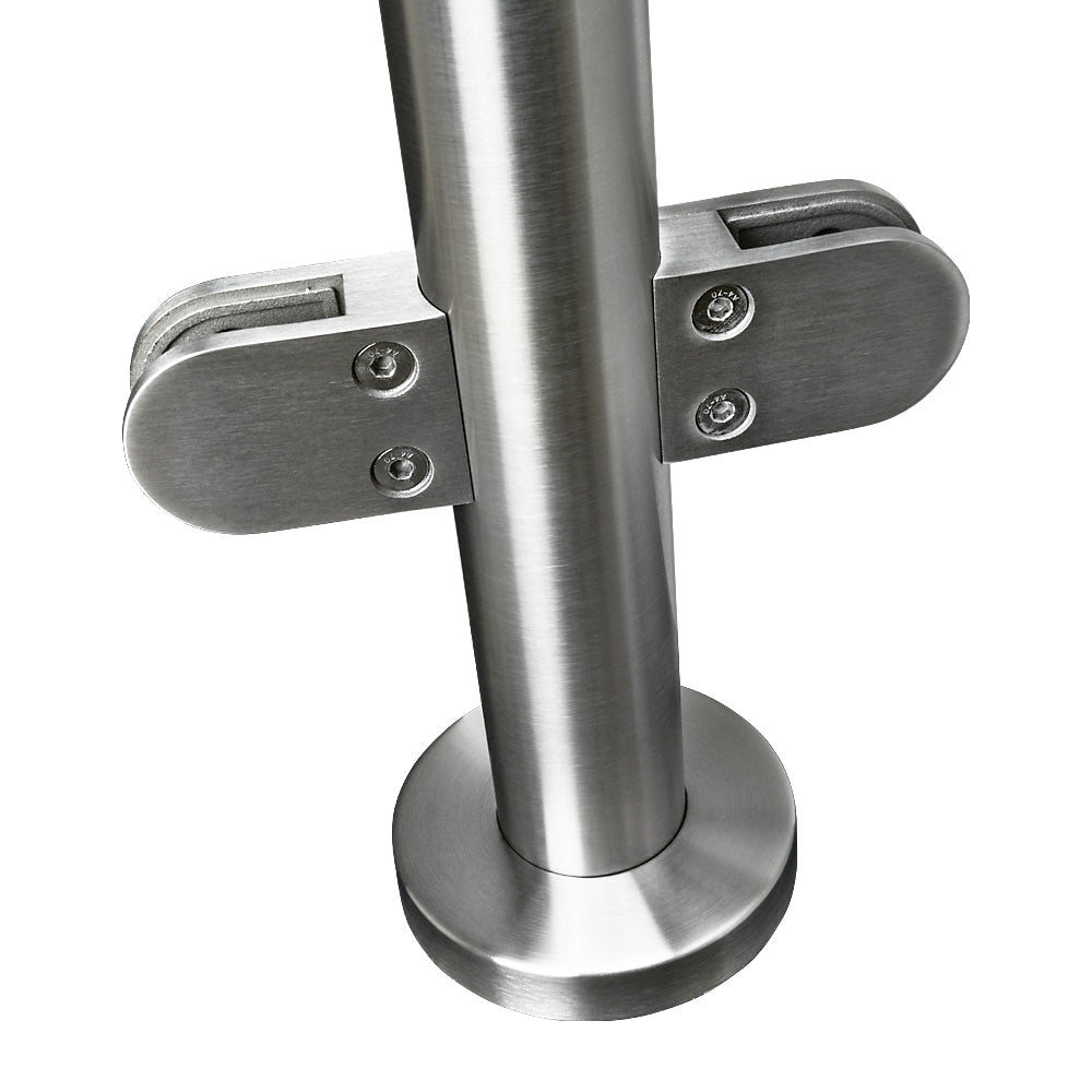 304 Stainless Steel Ready Made Glass Balustrade Kit Mid Post 42.4mm x 2.0mm