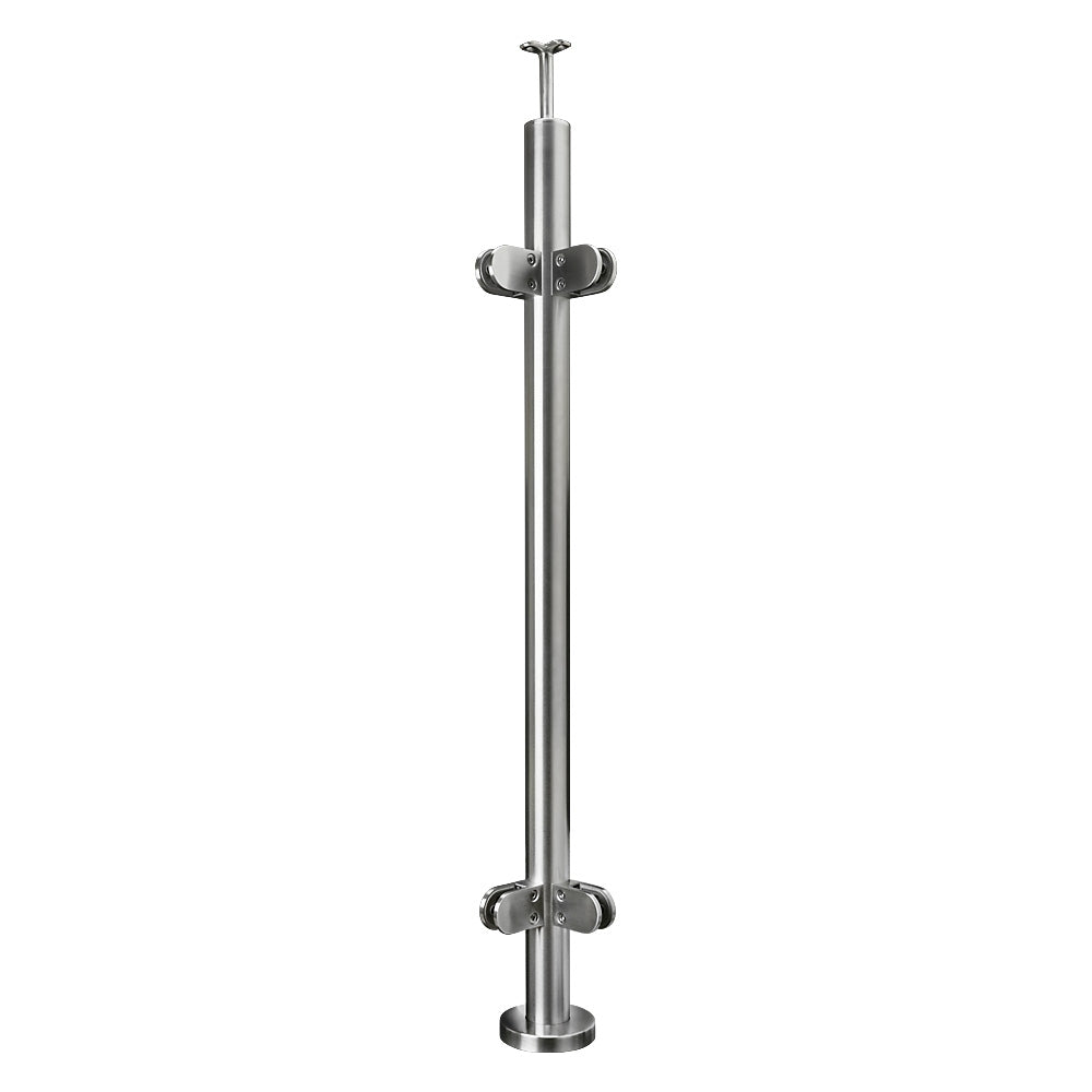 304 Stainless Steel Ready Made Glass Balustrade Kit Corner Post 42.4mm x 2.0mm