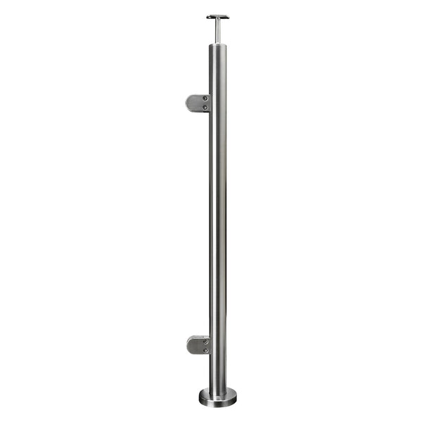 304 Stainless Steel Ready Made Glass Balustrade Kit End Post 48.3mm x 2.0mm