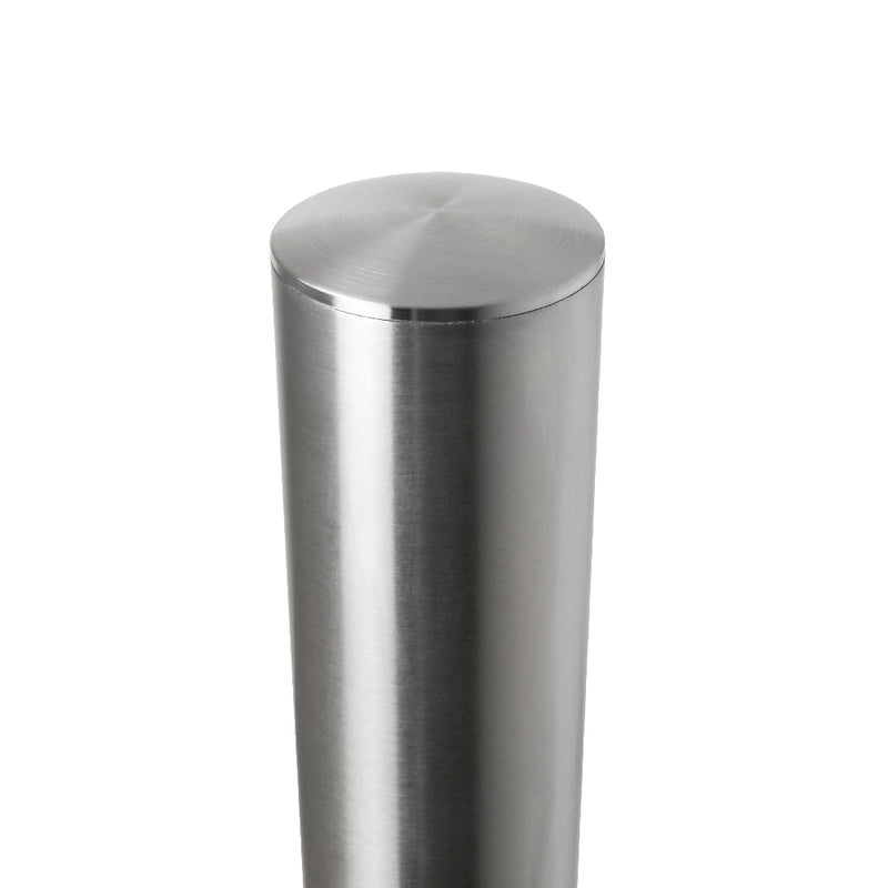 304 Stainless Steel Glass Balustrade End Post 42.4mm x 2.0mm With Post Cap