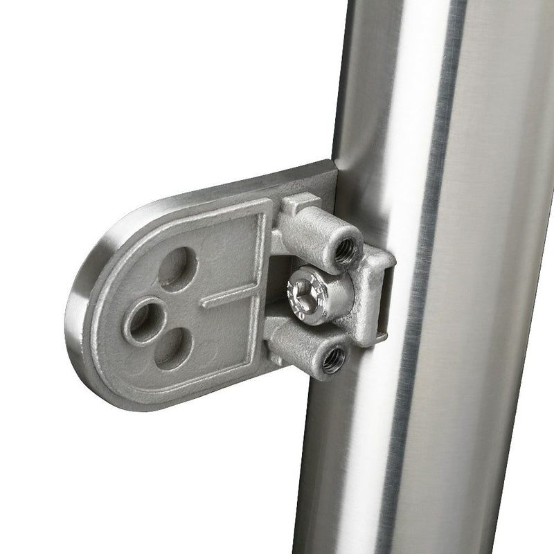 304 Stainless Steel Glass Balustrade End Post 48.3mm x 2.0mm With Post Cap