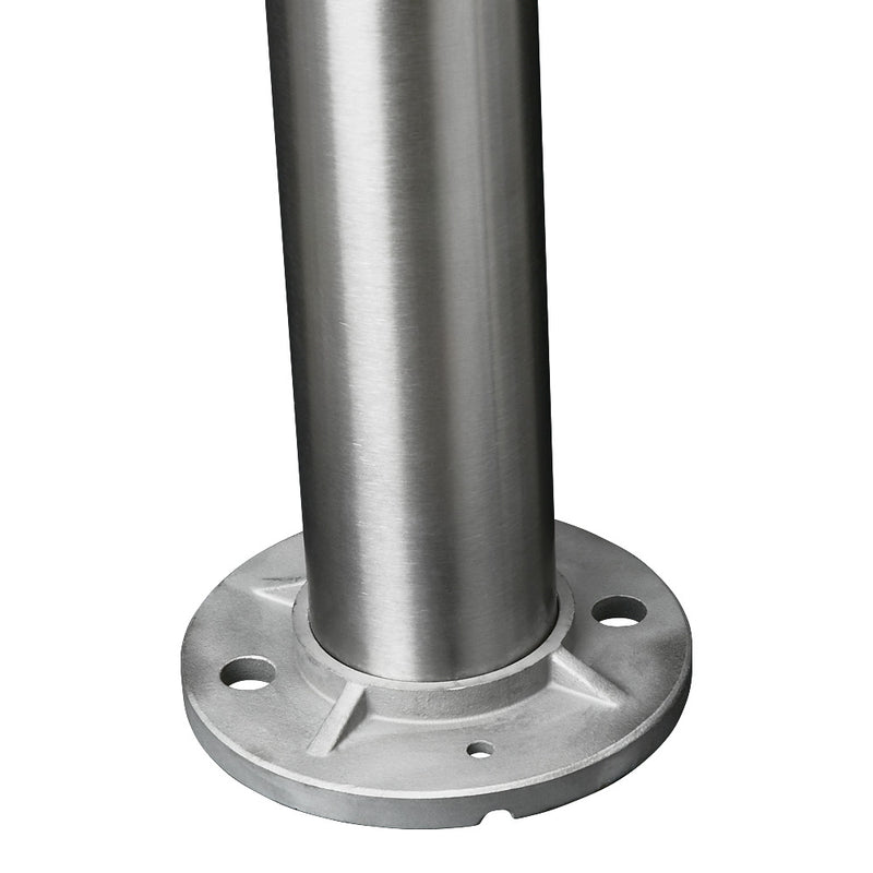 304 Stainless Steel Ready Made Post Plain 48.3mm 100mm Base Clearance