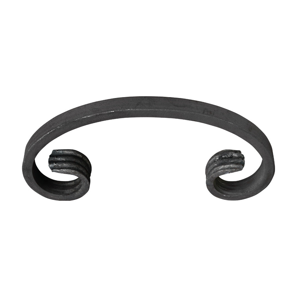 SC11 C Scroll 75 x 150mm 12x6mm Plain Flat Bar
