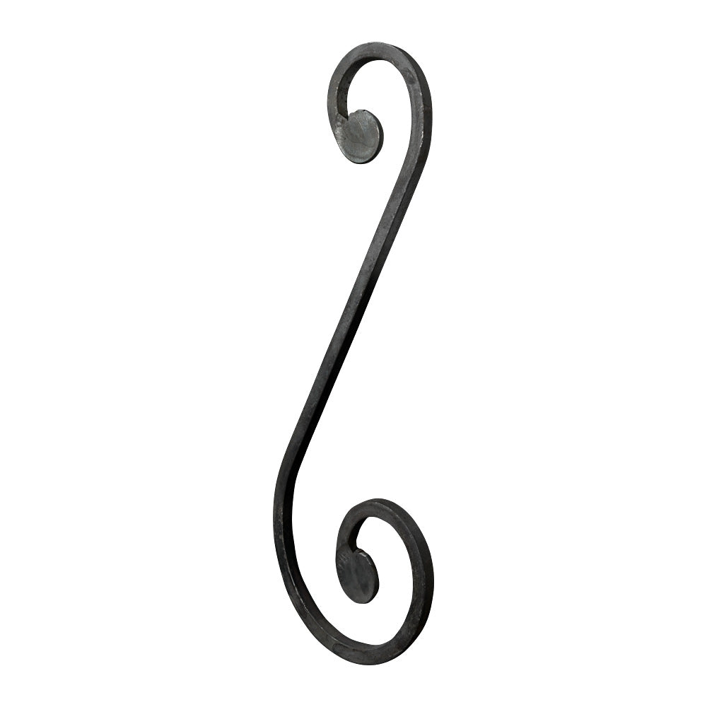 SC1 S Scroll 110 x 300mm 8x8mm Square Bar