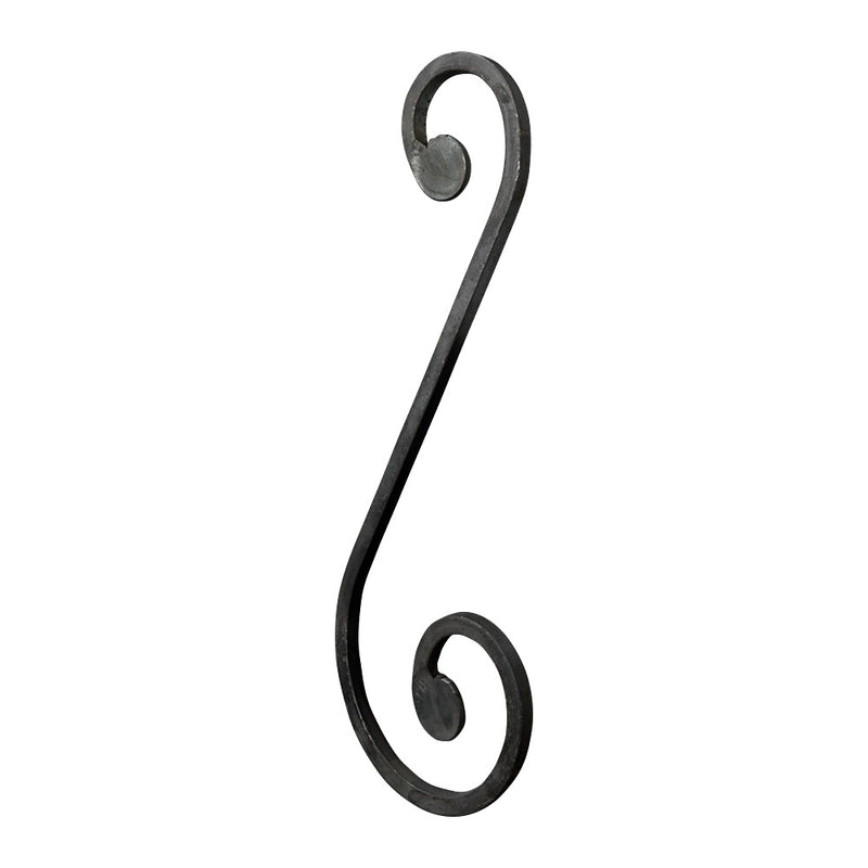 SC1 S Scroll 110 x 300mm 8x8mm Square Bar