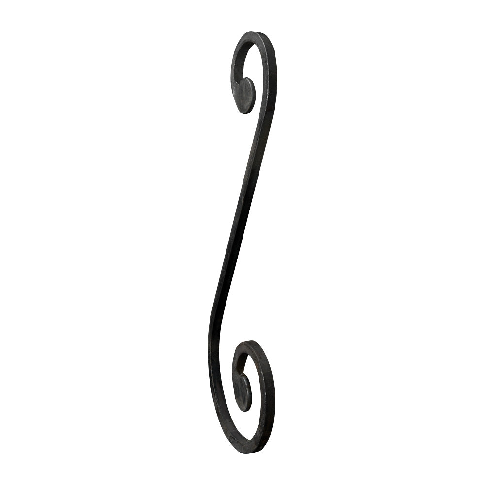 SC1 S Scroll 110 x 300mm 8x8mm Square Bar