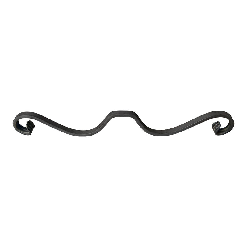 SC20 Shaped Scroll 50 x 375mm 12x6mm Plain Flat Bar