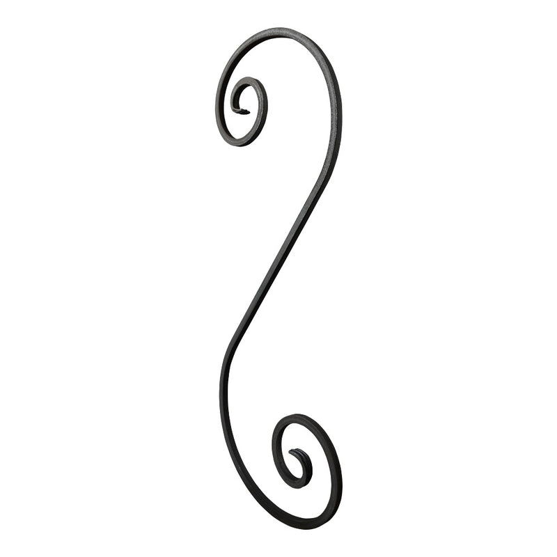 SC21 S Scroll 275 x 775mm 12x12mm Square Bar