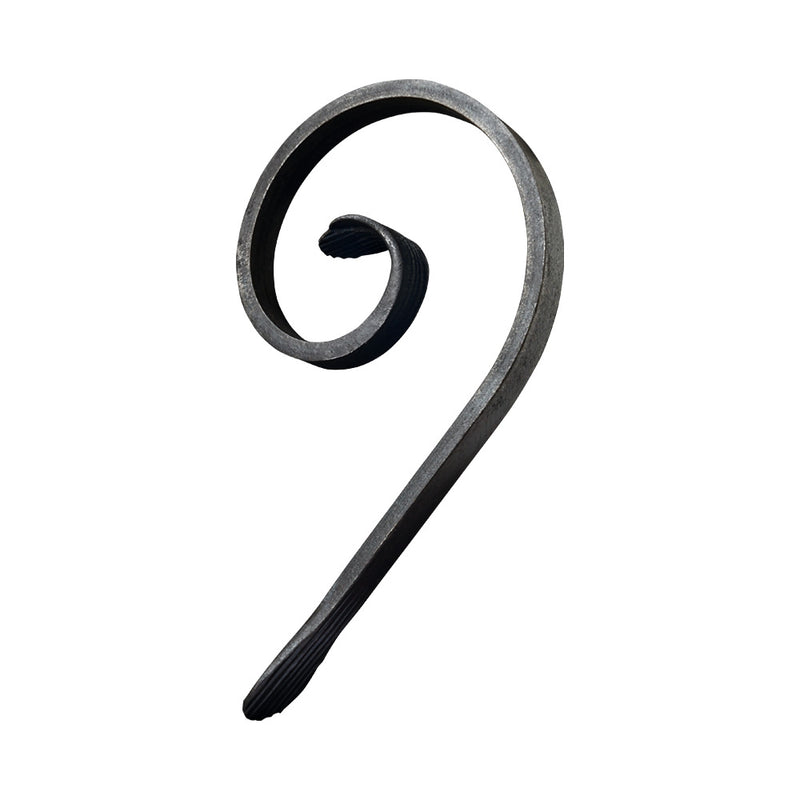 SC25 Shaped Scroll 115 x 160mm 12x6mm Plain Flat Bar