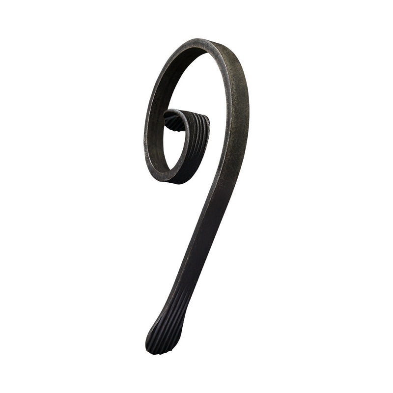 SC25 Shaped Scroll 115 x 160mm 12x6mm Plain Flat Bar