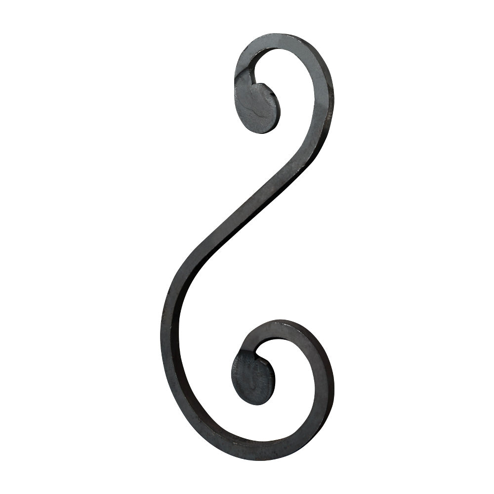 SC2 S Scroll 110 x 230mm 8x8mm Square Bar