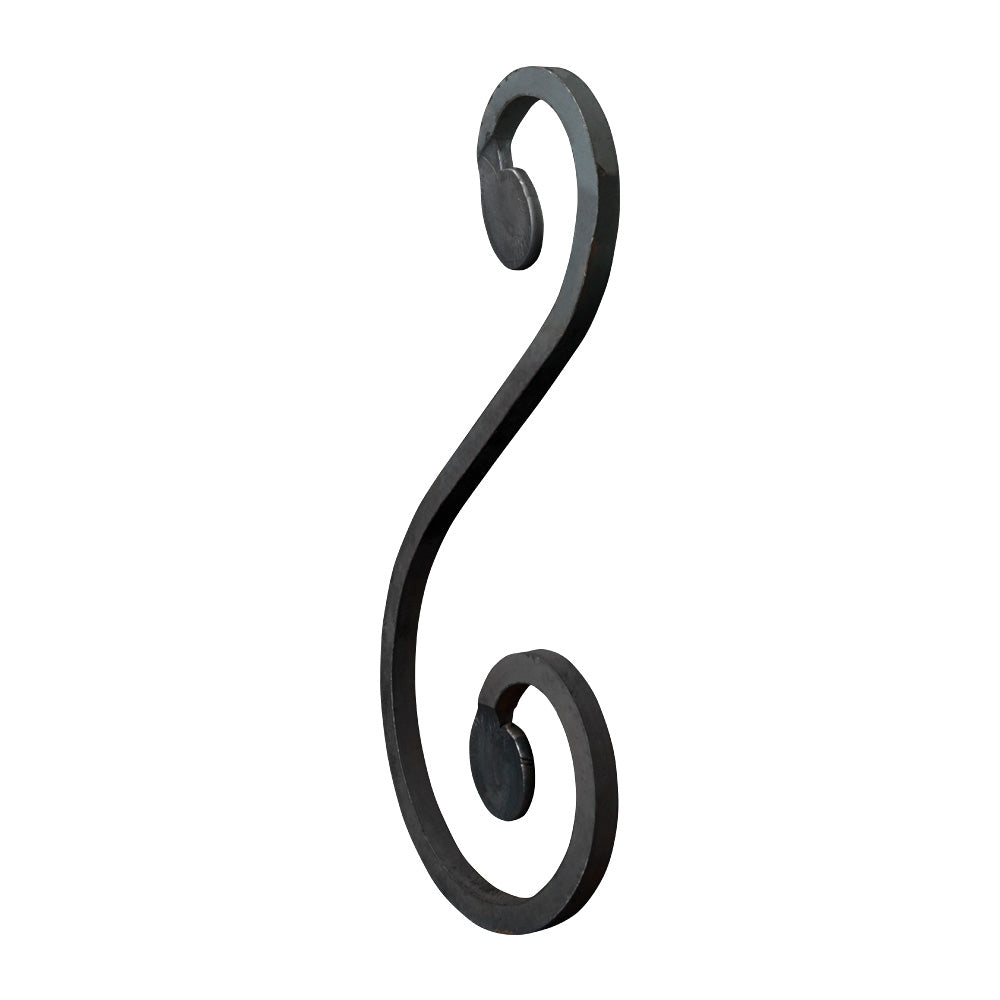 SC2 S Scroll 110 x 230mm 8x8mm Square Bar