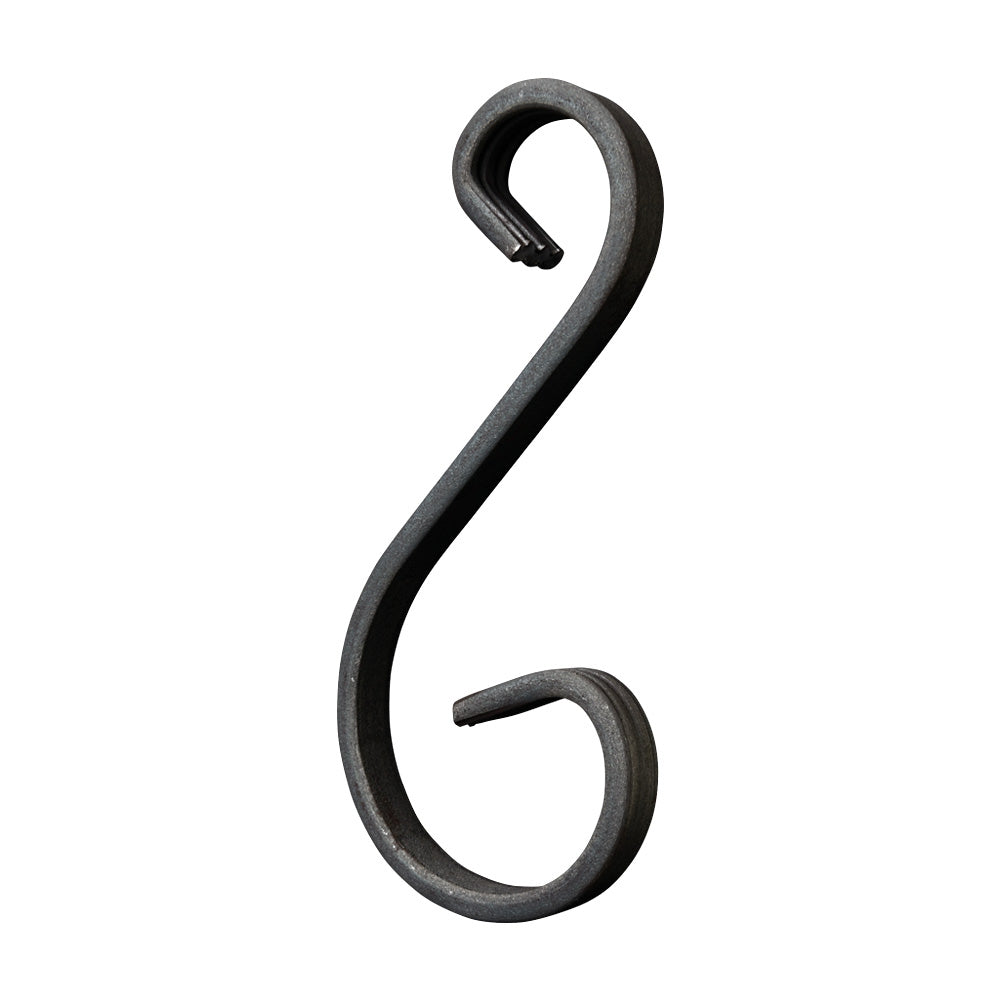 SC34 S Scroll 65 x 150mm 12x6mm Plain Flat Bar